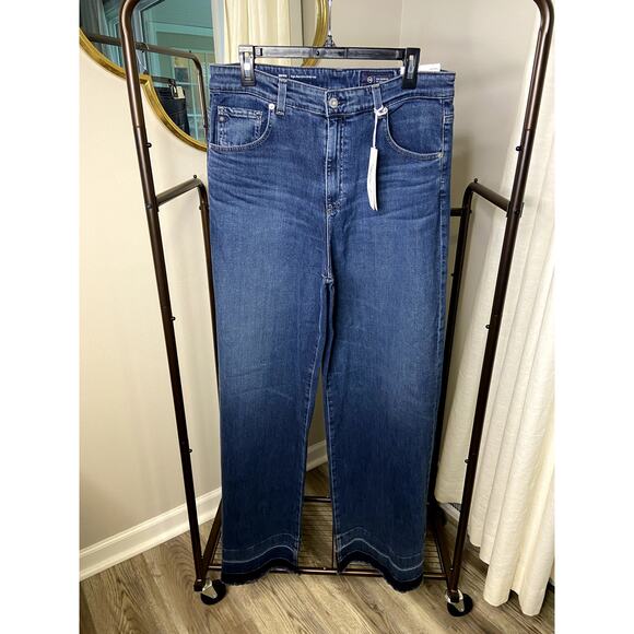 AG Adriano Goldschmied Deven High Rise Wide Leg Jeans size 32 - Picture 2 of 7